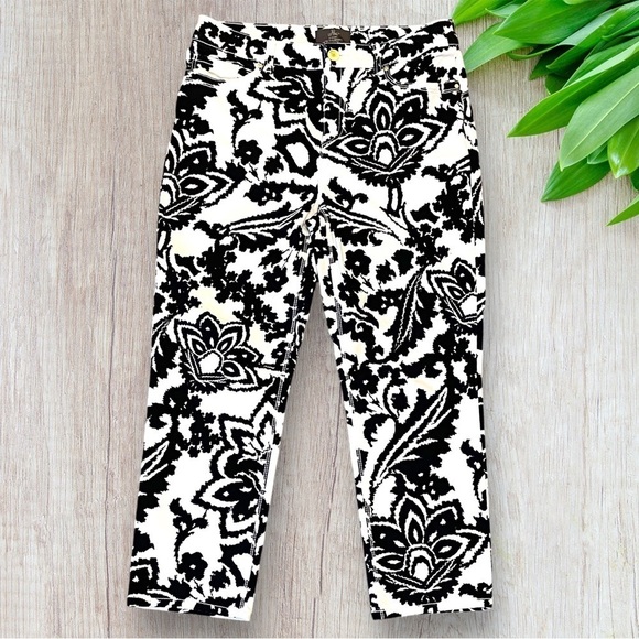 Chico’s Size 0.5 Black/White Cropped Pants - Picture 6 of 8